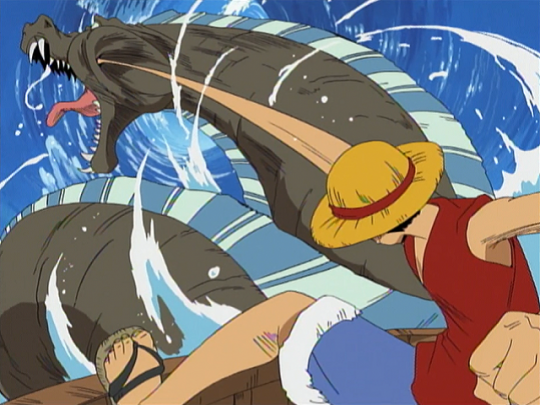 Un petit exemple de la manifestation du pouvoir du Fruit du démon Gomu Gomu