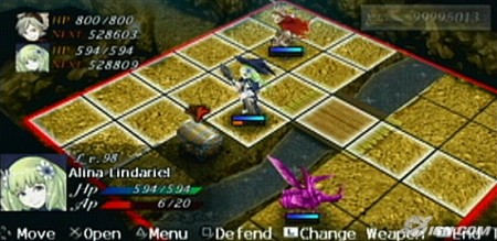 Un petit visuel du système de combat avec son quadrillage