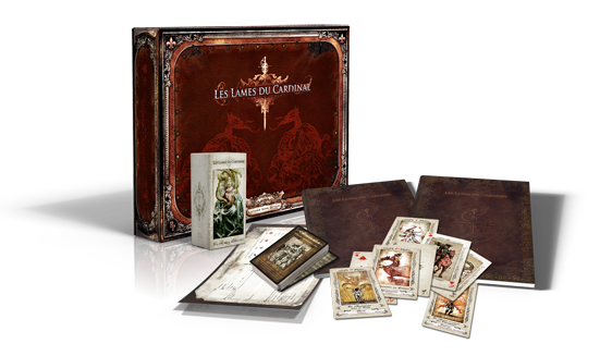 La boîte du jeu ainsi que le matériel contenu.