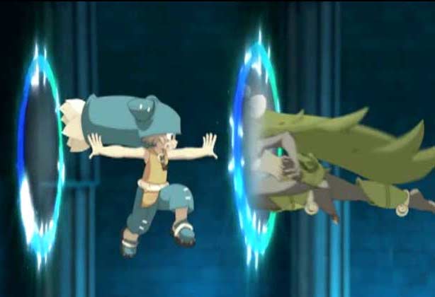 La magie de Yugo qui lui permet d'ouvrir des portails dimensionnels