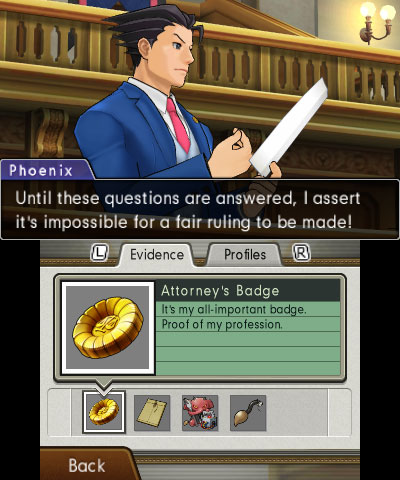 L'écran du dossier de l'enquête - Dual Destinies