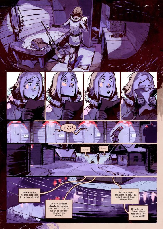 Page du premier chapitre de stand still stay silent