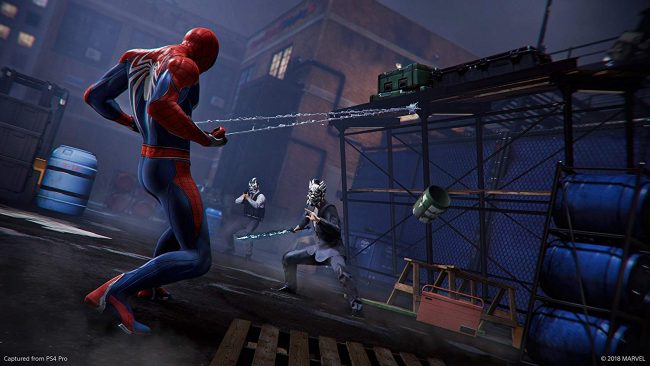 Spider-man combats