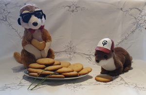 Les mascottes et leurs biscuits des Petites Médiévales