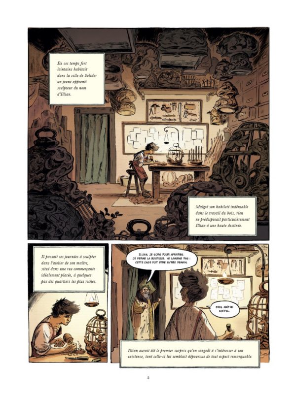 Première planche du tome 1 du Boiseleur