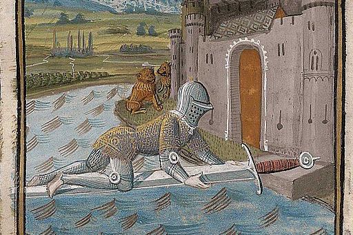 Lancelot passant le Pont à l'Epée