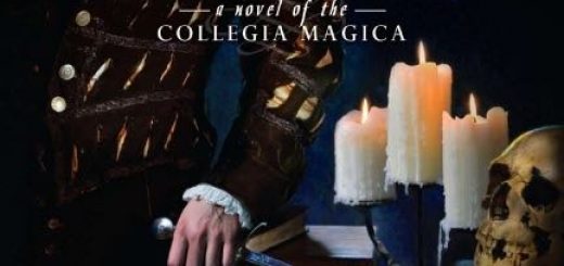 Détail de la couverture du tome 1 de la Collegia Magica, dague discrètement tirée