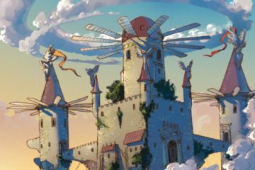 Détail de la couverture du Château des nuages