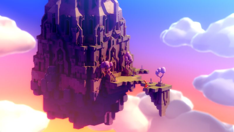 Vue d'un décor du jeu Tunic
