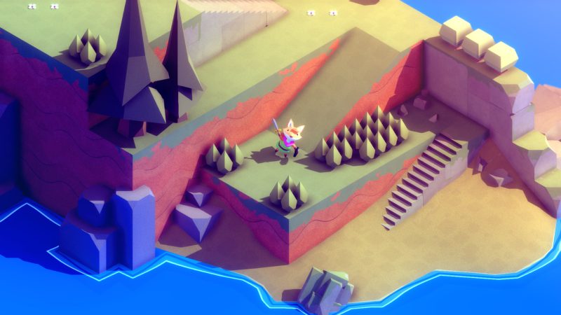 Une vue du petit renard que contrôle le joueur de Tunic
