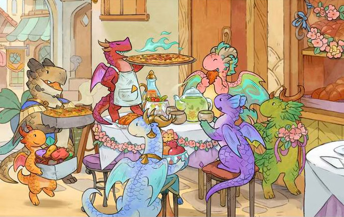 Flamecraft Dragonnets attablés