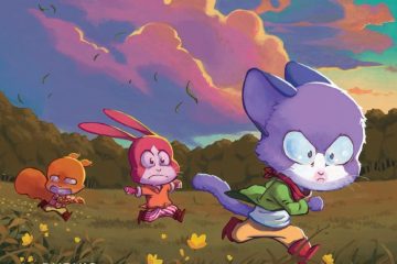 Détail de la couverture du tome 1 de Poltron Minet