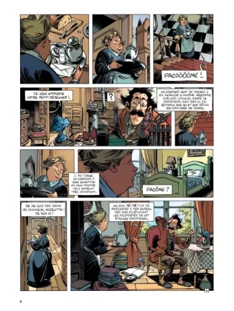 Une page du tome 1 de Champignac - montre le Comte et Nicolette