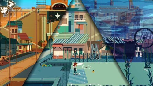 La séparation de l'écran avec le passé à gauche et le futur à droite - CrisTales