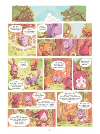 Une page du tome 1 de Poltron Minet