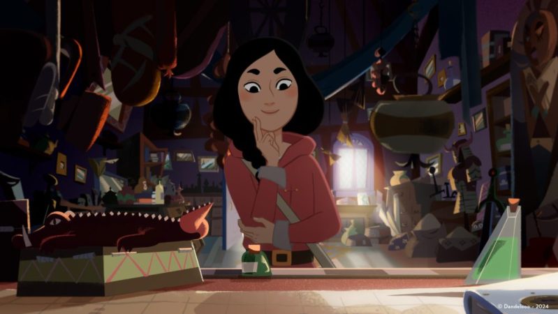 Hannah dans la boutique - Rivière à l'envers